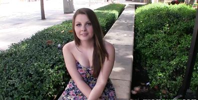 Lewd booty brunette minx Cali Hayes gets fucked nicely