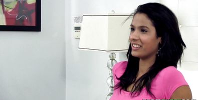 Admirable beauty Karmen Bella seductively strips her dress before riding the shaft