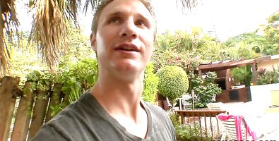 Voluptuous booty blonde Phoenix Marie takes it from behind by muscular bf